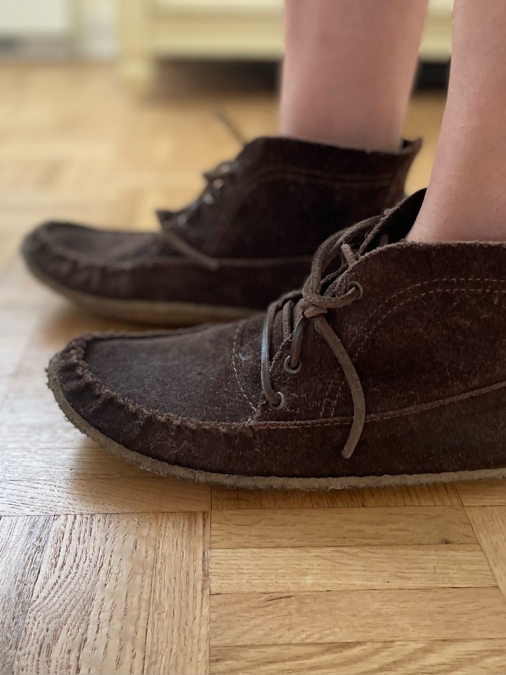 Men's Brown Suede mocassins - Picture 5 of 5